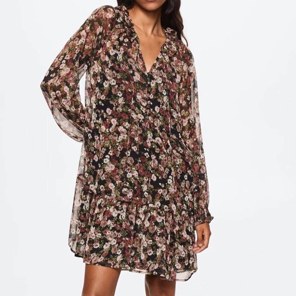 Mango floral dress. New with tags